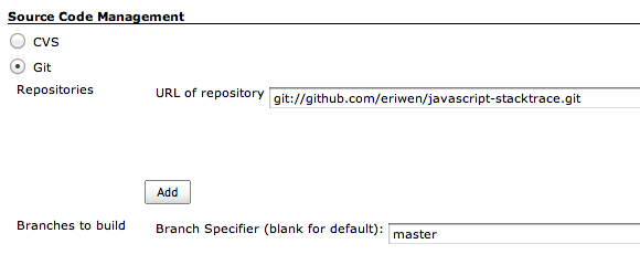 Jenkins Git Setup